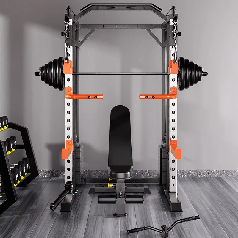 Household & Gym Combination Multifunctional Flying Bird Gantry, Comprehensive Trainer Fitness Equipment, Squat Stand